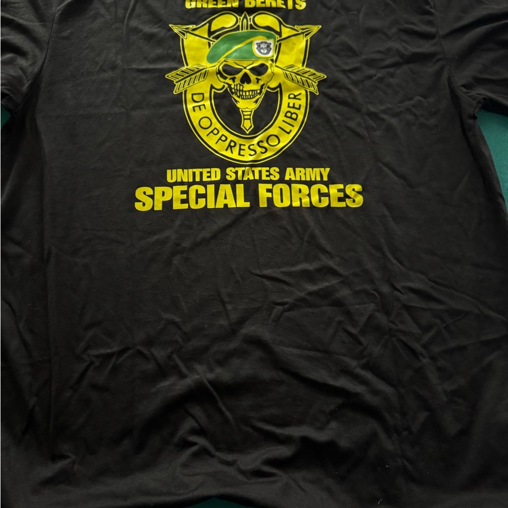United States Army Special Forces Black Graphic T‑Shirt